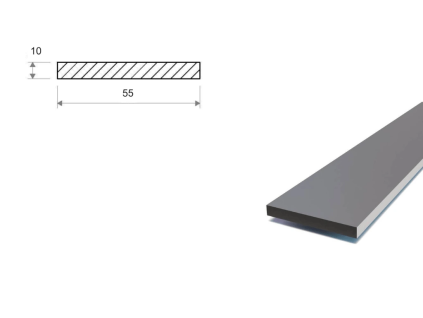 Flachstahl 55x10 mm