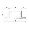 Spezialprofil – T-Form 55x34x25x2_2