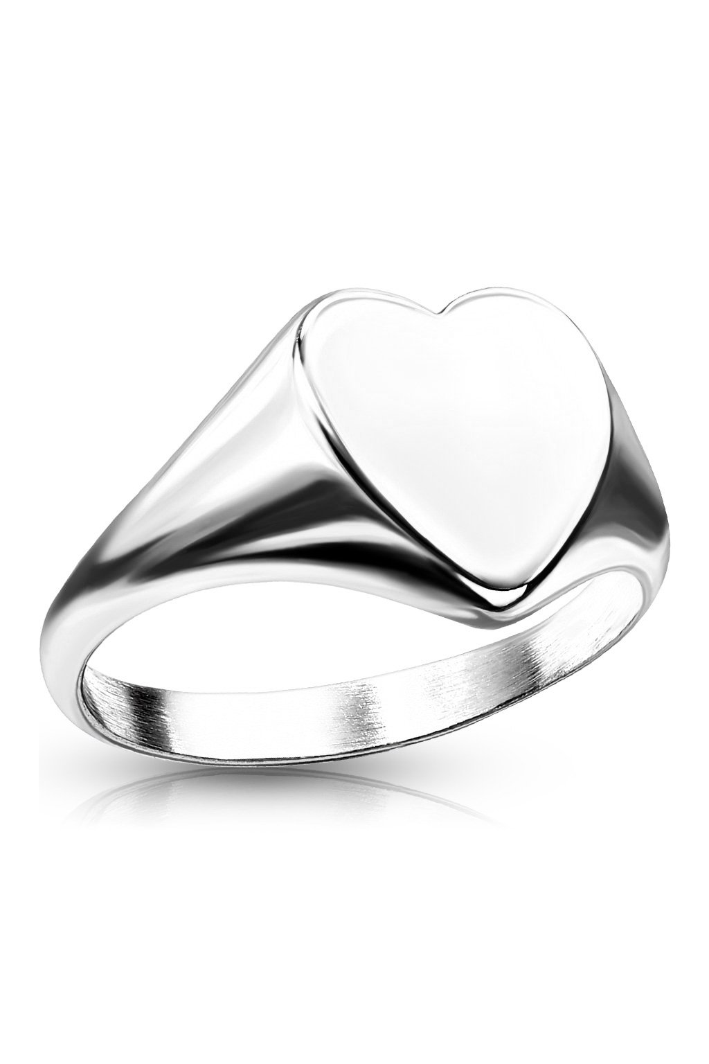 Ocelový prsten Silver Heart