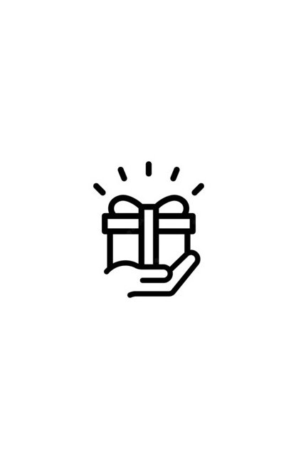 free gift line icon present gift box icon hand holding gift 399089 467 Malý