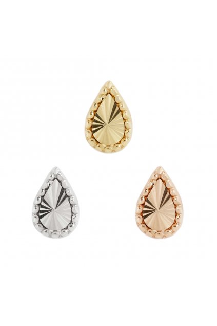 buddha jewelry piercing zlatá koncovka stay gold1