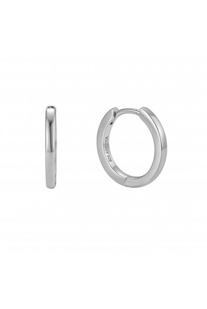 Kruhové náušnice ze stříbra Venusian Vesper