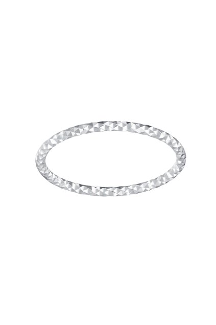 Stříbrný minimalistický prsten Facet