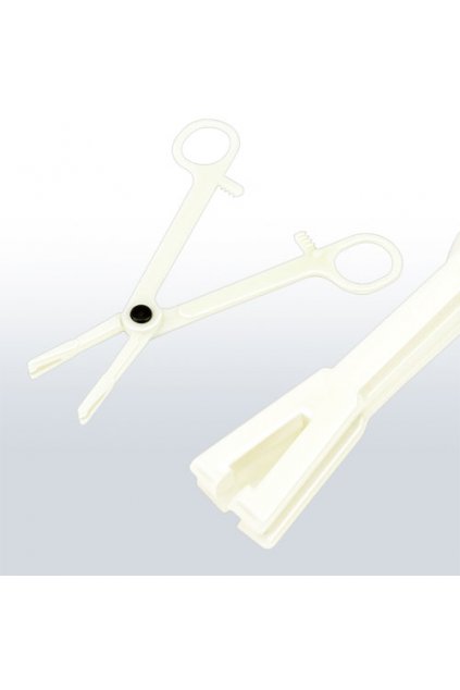 Sterilní plastové kleště na piercing/septum typ 2