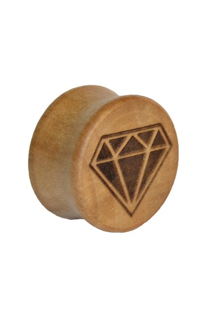 Dřevěný plug Diamant