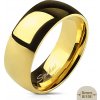 18912 5 zlaty ocelovy prsten s lesklym povrchem