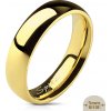 18912 3 zlaty ocelovy prsten s lesklym povrchem