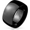Široký černý pánský ocelový prsten