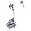 Titanový piercing do pupíku s vnitřním závitem Elisa