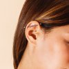 371379 3 ocelovy industrial piercing s vnitrnim zavitem a zirkonovymi topy