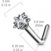377322 3 titanovy piercing do nosu se zirkonem ve tvaru hvezdy astreya
