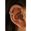 Stříbrná ear cuff záušnice Organic