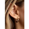 Stříbrné pozlacené kruhové náušnice Classic Slim Hoops - Prémiová edice