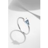 Stříbrný prsten Azure Clarity