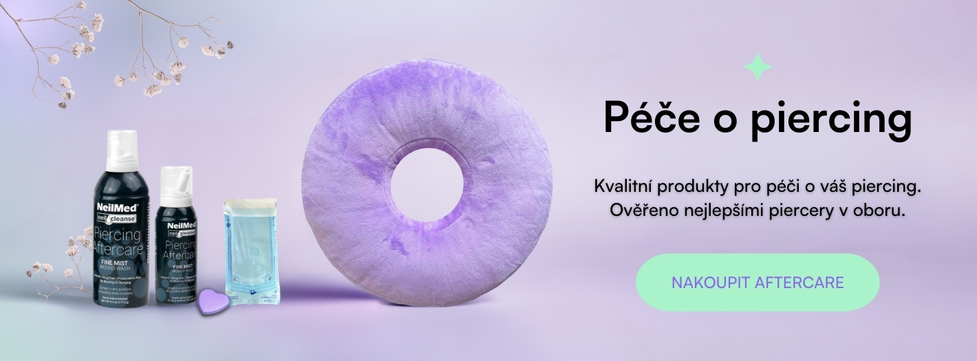 Starostlivost o piercing - střed