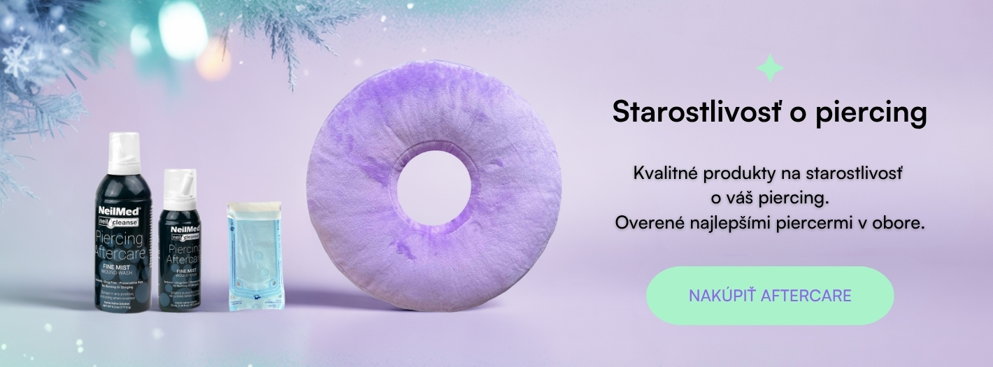 Starostlivost o piercing - střed