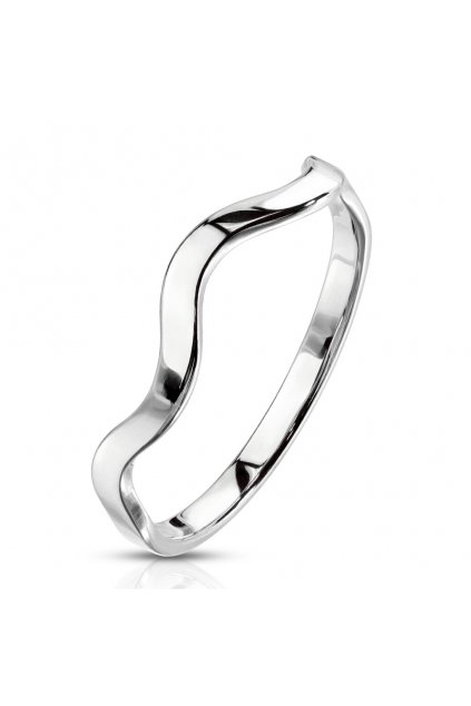 Oceľový prsteň Wawy Silver (Veľkosť prstenu 49)