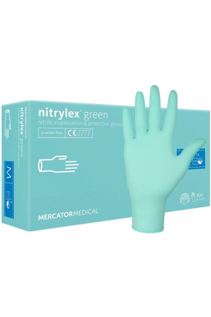 nitrilove rukavice nitrylex green bal 100ks