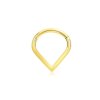 Segmentový krúžok s otváraním zo 14kt zlata 585/1000 do špičky (Veľkosť 1,2 mm, Dĺžka / Priemer 10 mm)
