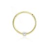 Segmentový krúžok s otváraním a cz zirkónom zo 18kt zlata 750/1000 (Veľkosť 1 mm, Dĺžka / Priemer 8 mm)