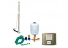 Domestic waterworks with frequency converter