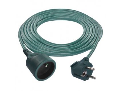 289856 predlzovaci kabel 5 m 1 zasuvka zeleny pvc 1 5 mm2