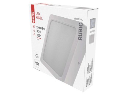 292398 7 led svietidlo 2v1 rubic stvorcove biele 24w neutralna biela