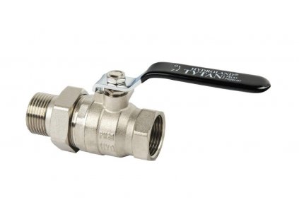 137142 water ball valve tytan with union compression nut and lever handle 3 4 f m