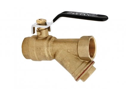 137160 tytan water ball valve with oblique filter and compression nut 3 4 female female