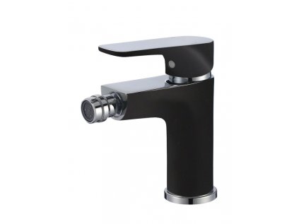 137676 bidet mixer senja black chrome without a plug