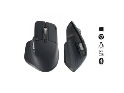 858023 logitech mouse wireless mx master 3s graphite eu 910 006559