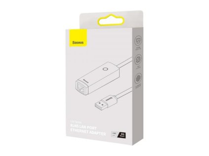 1423434 baseus network adapter lite series ethernet adapter usb a to rj45 lan port 100mbps black wkqx000001