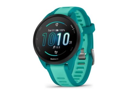 1410312 garmin forerunner 165 music smart watch 43mm gps turquoise eu