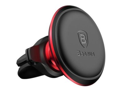 1430547 baseus car mount magnetic car air vent phone holder red black sugx020009
