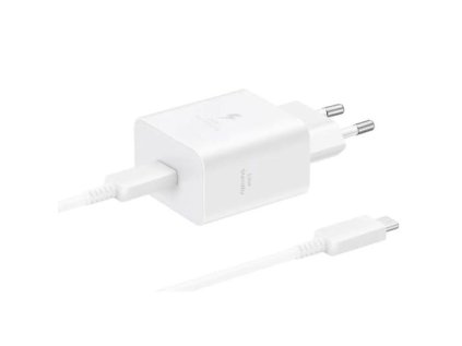 1424670 samsung travel charger 45w with type c to type c cable 1 8m pd3 0 pdo pps white eu ep t4511xwegeu