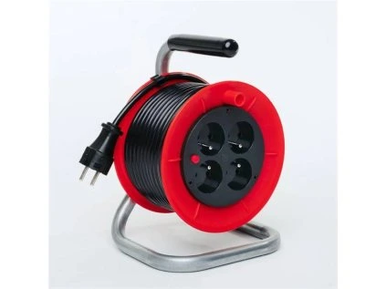 337732 predlzovaci kabel na bubne 4 zasuvky 15m munos basic