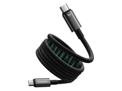 960705 kabel baseus tungsten gold usb c usb c 1m black 100w