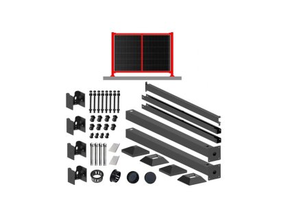 1458984 konstrukcia plota pre 1 solarny panel