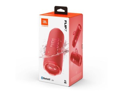 1129251 jbl flip 7 bluetooth wireless speaker red eu