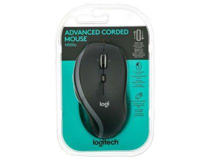 1380951 logitech mouse wired m500s black eu 910 005784