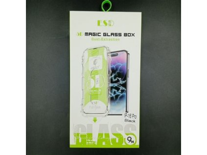 1453494 iphone 16 pro screen protector tempered glass 9h with installation frame transparent