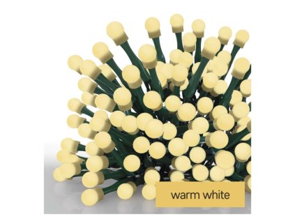 LED Christmas cherry chain - balls, 48 m, outdoor. and indoor, warm white, programs, timer