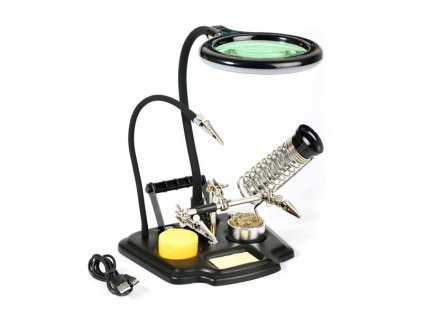 Table magnifier TIPA ZD-10Y USB + third hand