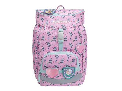 School Backpack BAAGL Airy Minecraft Panda