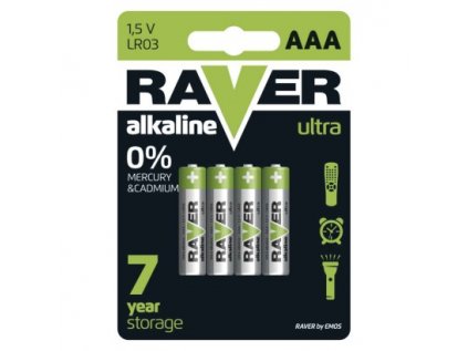 85385 3 alkalicka bateria raver lr03 aaa