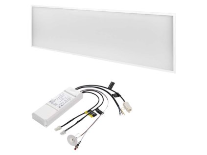 88076 1 led panel 30 120 obdlznikovy vstavany biely 40w neut b ugr emergency