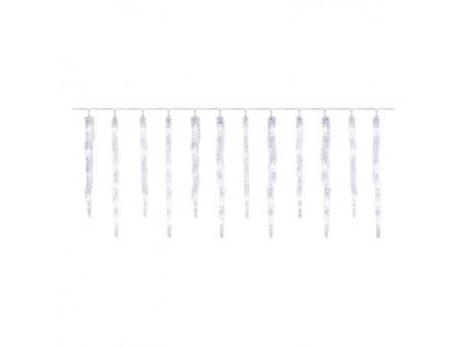 LED Christmas garland - pennies, 12 pcs, 3,6 m, outdoor. and indoor, cool white