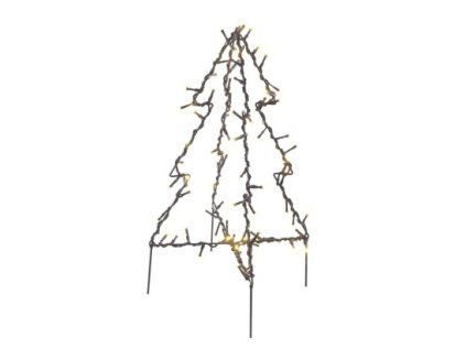 88451 led vianocny stromcek kovovy 50 cm vonkajsi aj vnutorny tepla biela