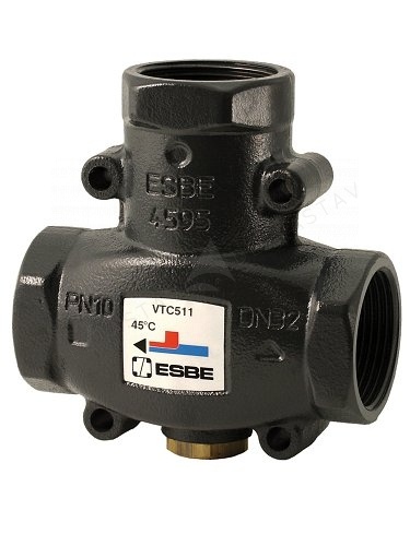 Termostatický ventil liatina ESBE VTC (Typ Termostatický ventil liatina ESBE VTC511/závit 1"F/ 60°C/ kvs 9 m3/h)