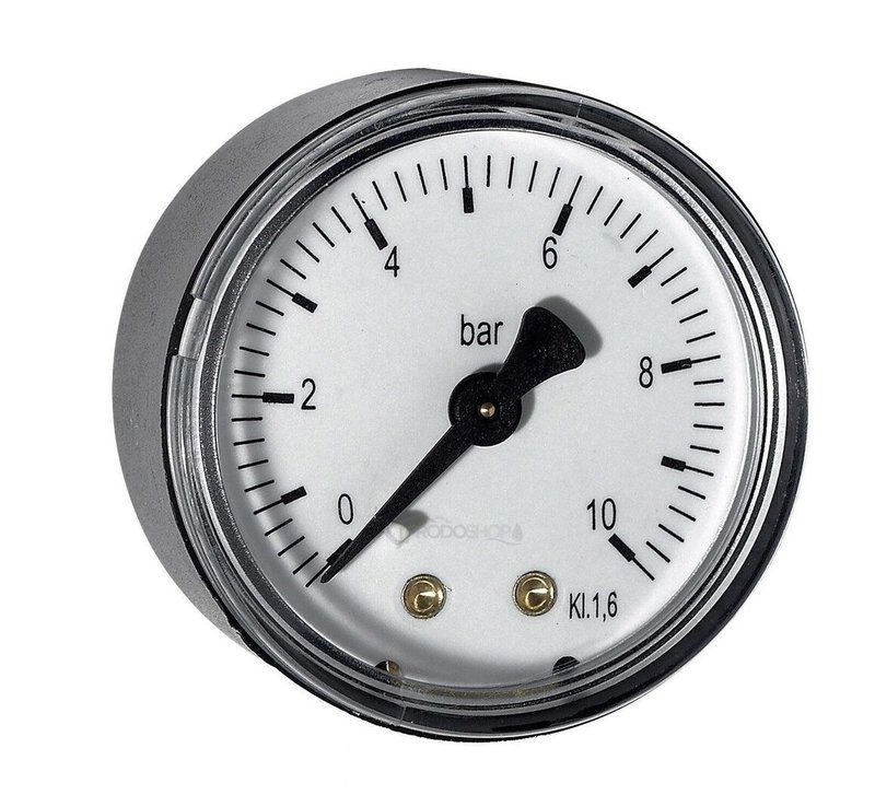 242855 1 manometer do 10 bar axial zadny vyvod priem 40mm